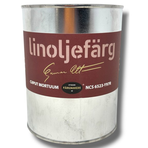 Ottosson - Swedish Linseed Oil Paint - ( Caput Mortuum 1 Liter )