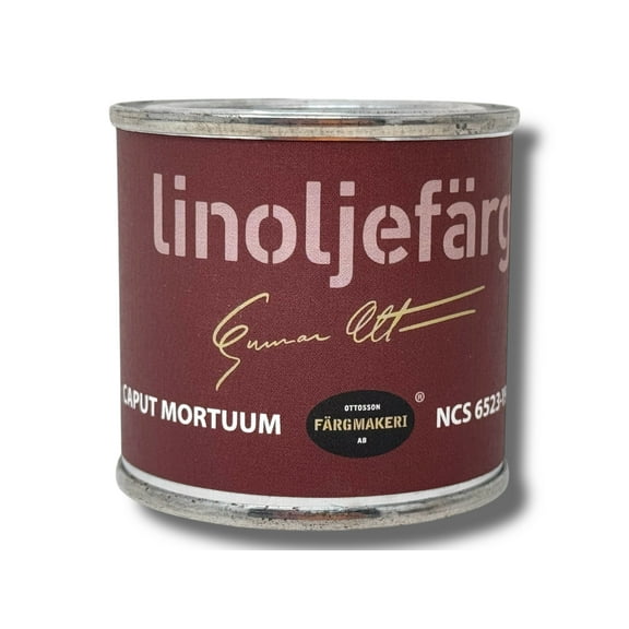 Ottosson - Swedish Linseed Oil Paint -  ( Caput Mortuum Sample Size 100ml )