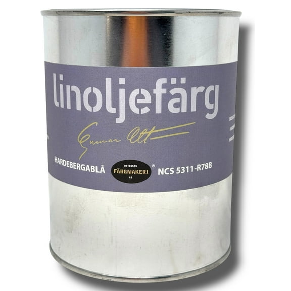Ottosson - Swedish Linseed Oil Paint - ( Hardeberga Blue 1 Liter )