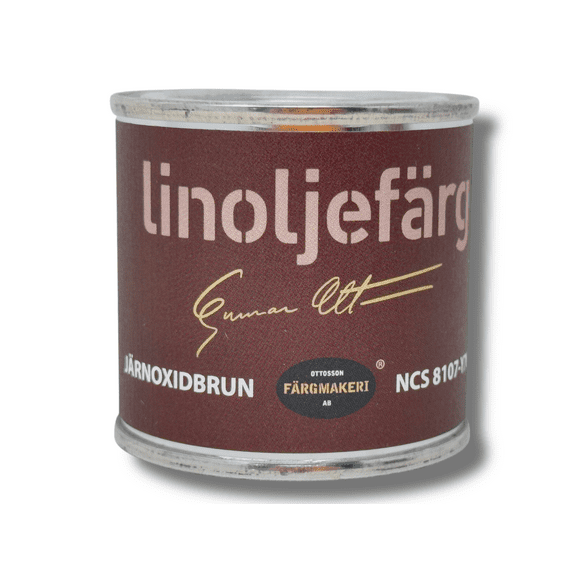 Ottosson - Swedish Linseed Oil Paint - ( Iron Oxide Brown Sample Size 100ml )