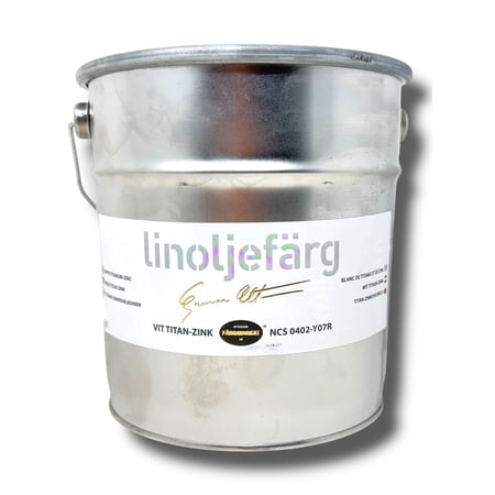 Ottosson - Swedish Linseed Oil Paint - ( White Titanium Zinc - 3 Liter )