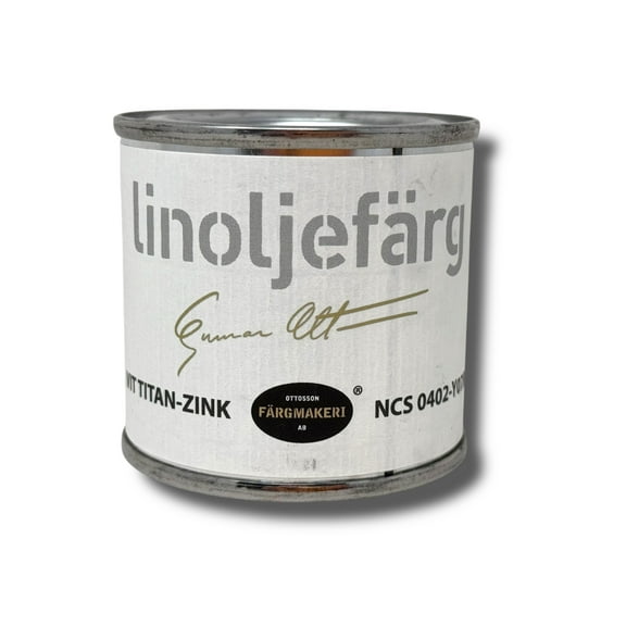 Ottosson - Swedish Linseed Oil Paint -  ( White Titanium Zinc Sample Size 100ml )