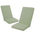 thumbnail image 1 of Ottowood Outdoor Adirondack Chair Cushions Set of 2 - Removable Covers, Water-Repellent, Fade-Resistant, Non-Slip Bottom & Securing Straps, Universal Fit for Most Chairs - Sage Green, 1 of 8