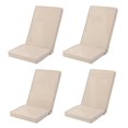 thumbnail image 1 of Ottowood Outdoor Adirondack Chair Cushions Set of 4 - Removable Covers, Water-Repellent, Fade-Resistant, Non-Slip Bottom & Securing Straps, Universal Fit for Most Chairs - Beige, 1 of 8