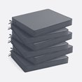 thumbnail image 1 of Ottowood Outdoor Chair Cushions Set of 6, 22x22x3 Waterproof Patio Cushions with Ties, Dark Grey, 1 of 9