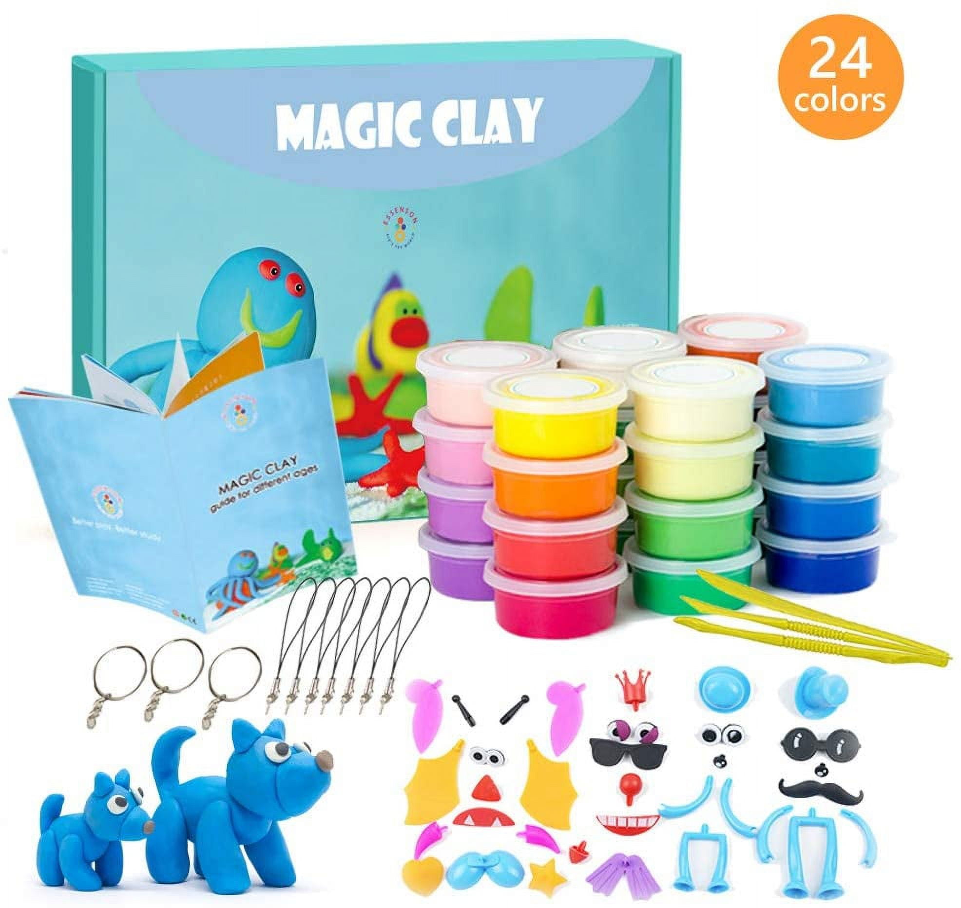 TBC The Best Crafts Model Magic Clay, 24 Colors Air Dry Clay,Ultra  Light,Smooth,Non-Toxic, Creative Sensory Toys,Art & Crafts