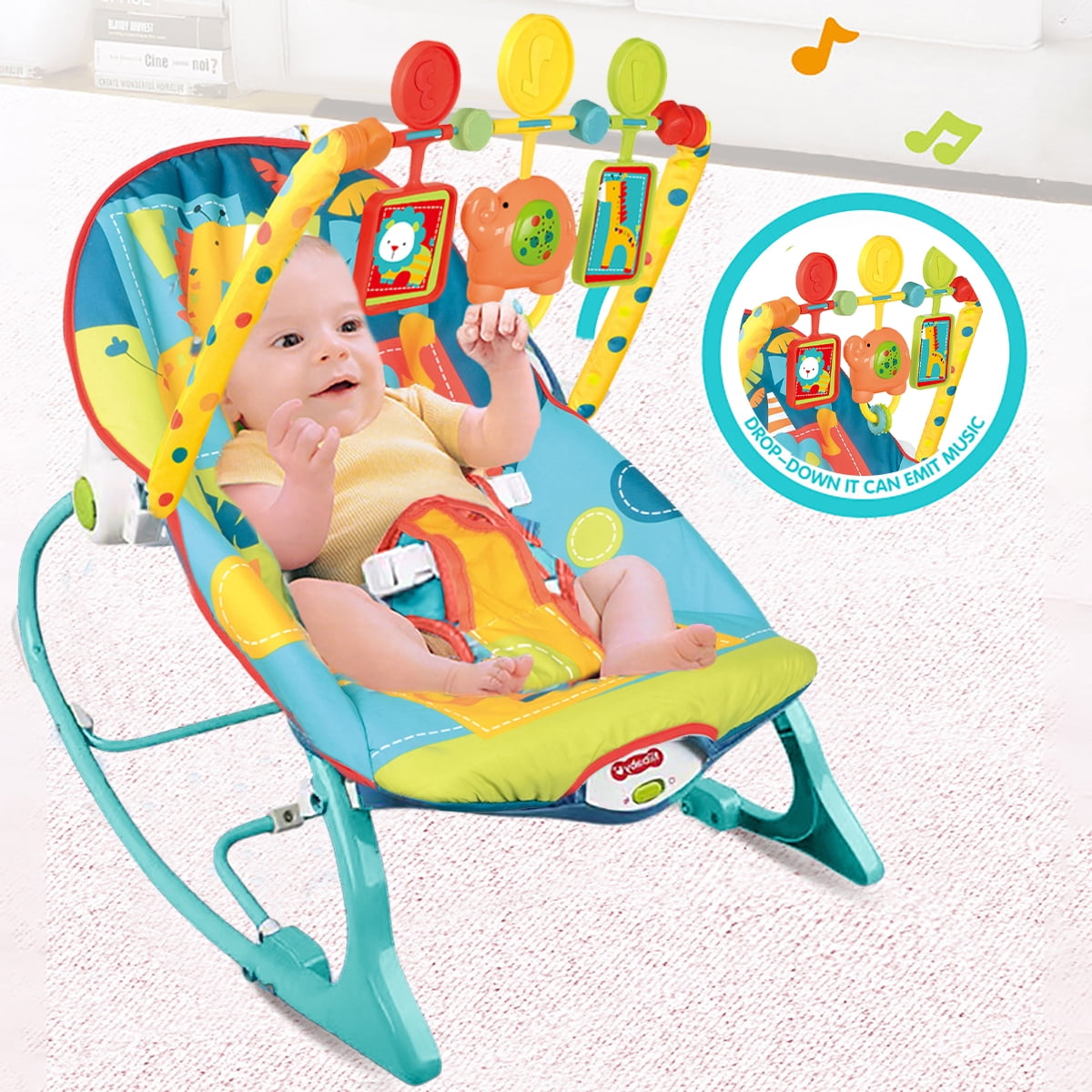 Otufan Electric Baby Swing Smart Portable Bouncer Soothing Vibrating