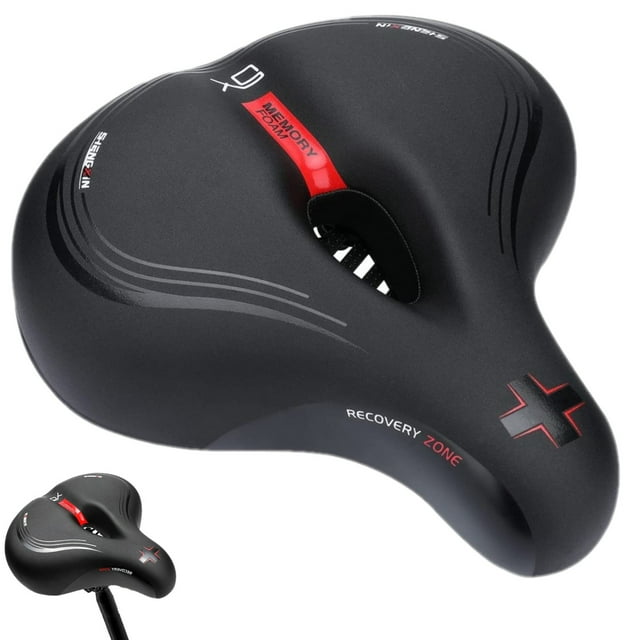 Oture Oversized Bicycle Saddle Seat Comfort Padded Bike Seat Wide Big