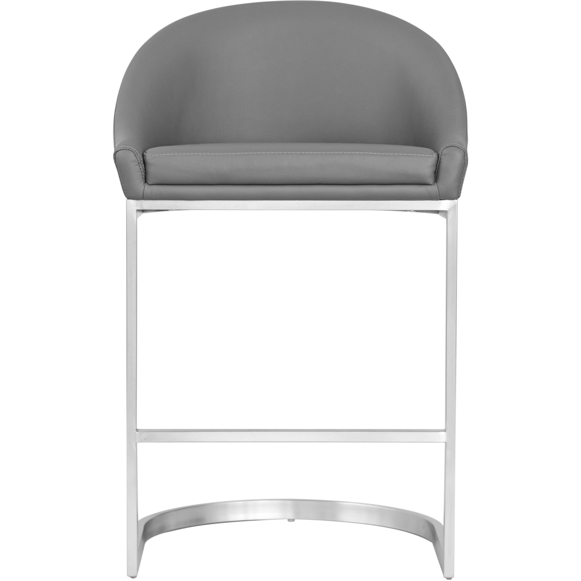 Otus Brushed Stainless Steel Faux Leather 26 inch Seat Height otus-brushed-stainless-steel-faux-leather-26-inch-seat-height