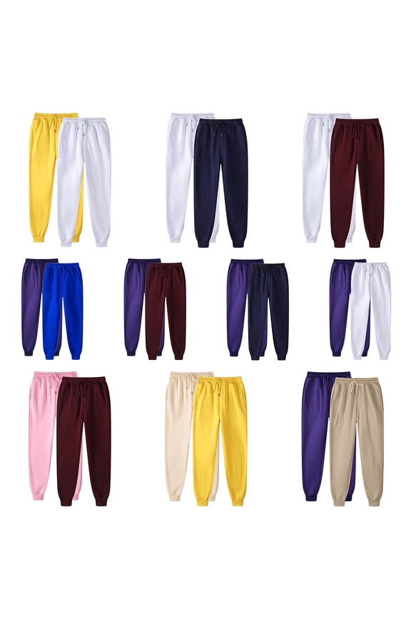 2 Pack Home Pants Women's Ultra-Soft Lounge Joggers Sweatpants Athletic Yoga Pants with Pockets