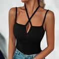 thumbnail image 1 of Otvok 2025 Womens Vests Adjustable Straps Pit Stripe Milled Camisole Outer Camisole Top, 1 of 6