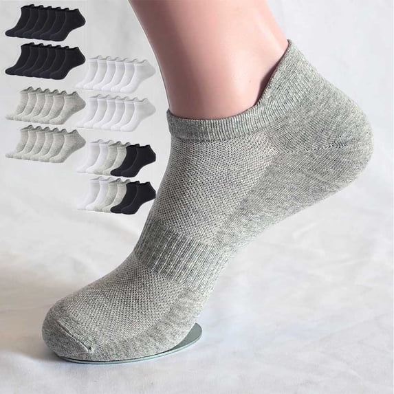 Otvok 6 Pairs Unisex Low Cut Athletic Socks, Breathable Mesh Ankle Socks Moisture Wicking Comfort Socks for Running Gym Daily Sports Wear