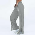 thumbnail image 1 of Otvok Athletic Joggers Pants for Women Stripe Side Lightweight Wide Leg Pants Workout Sweatpants, 1 of 6