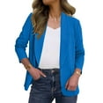 thumbnail image 1 of Otvok Blazers for Women Fashion Open Front Lapel Collar Suit Jacket Business Casual Long Sleeve Office Work Blazer, 1 of 6