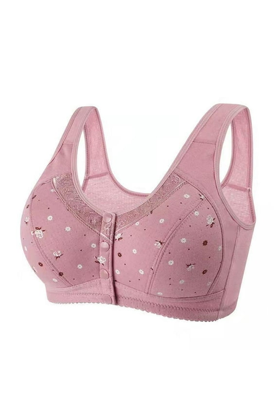 Bra Clearance Women Plus Size Front Closure Bra Sports Bras for Teen Girls Wire Free Push Up Bras Full Coverage Lifting Bralettes