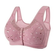 Otvok Bras Clearance Front Snaps Bras for Women Plus Size Wirefree Sport Bralettes Push Up Full Coverage Bras Underwire Beauty Back Vest Bras