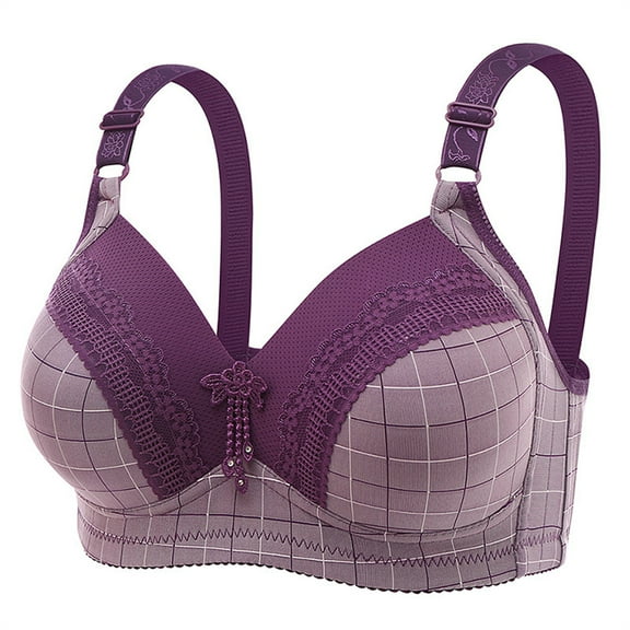 Otvok Bras for Woman Lace Embroidered Glossy Comfortable Breathable Bra Underwear No Rims