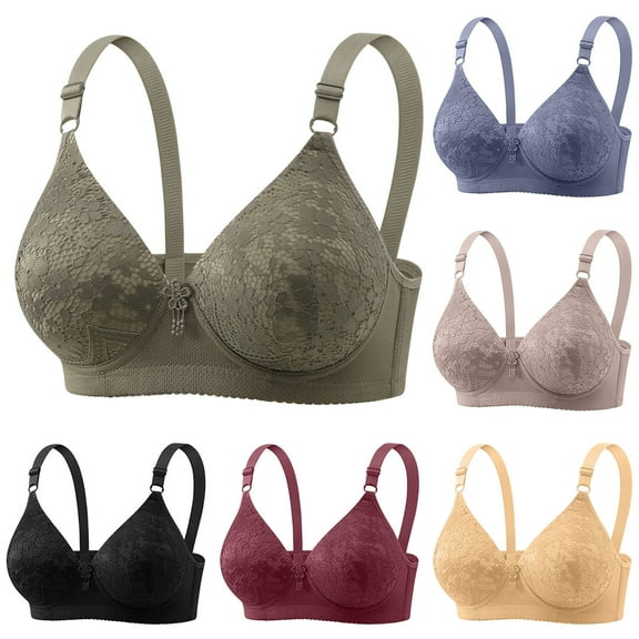 Otvok Bras for Women,Women's Bra Comfortable Adjustable Underwear Thin Bra Without Steel Ring Everyday Bras