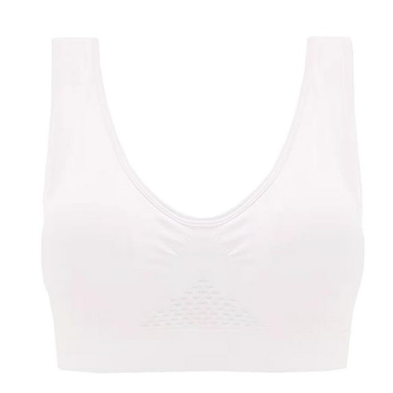 Otvok Compression Wireless High Support Bra for Women Sports Bras Plus Size Seamless Comfortable Yoga Bra with Pads,Exercise and Offers Back Support