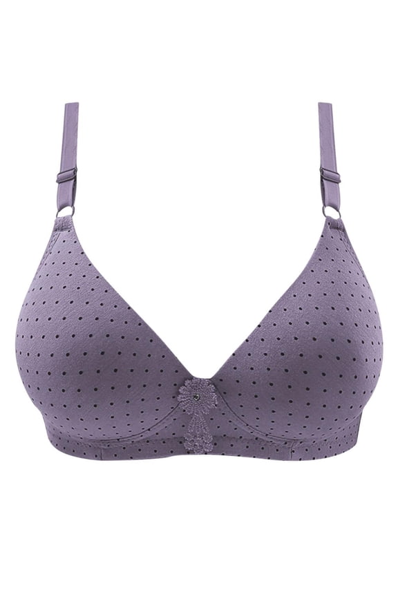 Double Support Wireless Bra Women Lifting Bras with Stay-In-Place Straps Full-Coverage Wire Free Bra Soft Push Up No Side Effects Underarm Bralettes