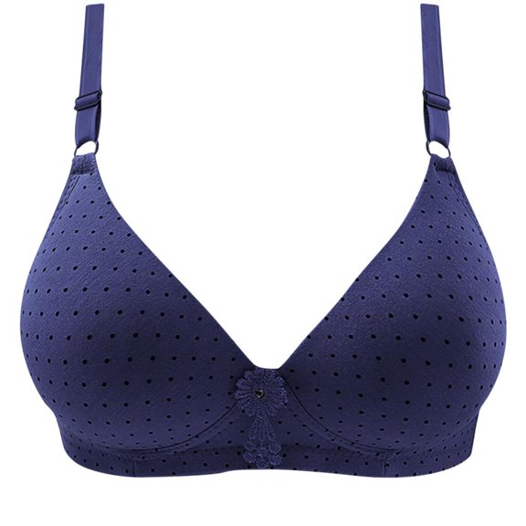 Otvok Double Support Wireless Bra Women Lifting Bras with Stay-In-Place Straps Full-Coverage Wire Free Bra Soft Push Up No Side Effects Underarm Bralettes