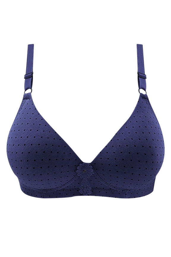 Double Support Wireless Bra Women Lifting Bras with Stay-In-Place Straps Full-Coverage Wire Free Bra Soft Push Up No Side Effects Underarm Bralettes
