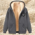 thumbnail image 1 of Otvok Hoodies Winter Fleece Sweatshirt for Women - Full Zip Up Thick Sherpa Lined Hooded Jacket, 1 of 6
