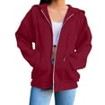 thumbnail image 1 of Otvok Hoodies Women Fashion Blouse Long Sleeve Tops Sweatshirt Pockets Hoodied Sweatshirts, 1 of 6