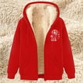 thumbnail image 1 of Otvok Hoodies for Women Winter Fleece Sweatshirt - Full Zip Up Thick Sherpa Lined Hooded Jacket, 1 of 6