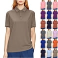 thumbnail image 1 of Otvok Men'S and Women'S Solid Sports Lapel Dry Shirt Unisex Short Sleeve Working Clothes Tops, 1 of 6
