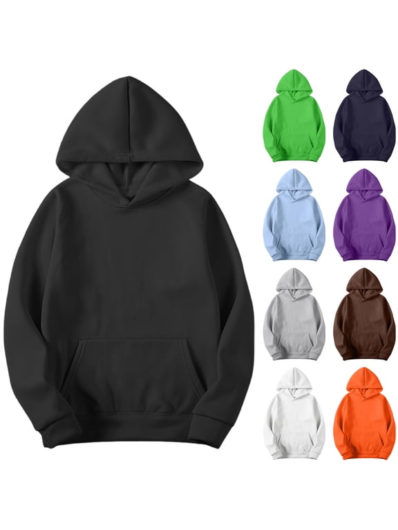 Mens Pullover Hoodies Long Sleeve Casual Lightweight Fashion Hooded Sweatshirt with Pockets