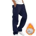 thumbnail image 1 of Otvok Mens Solid Multiple Pockets Outdoor Straight Type Fitness Pants Cargo Pants Trousers, 1 of 6