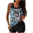 thumbnail image 1 of Otvok Modest Tankini Swimsuits for Women Tummy Control Bathing Suit 2 Piece Swim Tank Top and Shorts Swimwear Set, 1 of 6