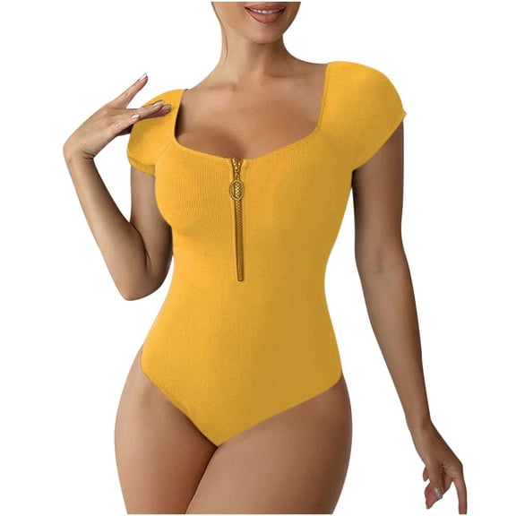 Otvok One Piece Swimsuits for Women Ladies Sexy Shaping Solid Color Swimwear Sexy Bathing Suit Beachwear
