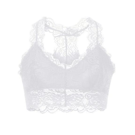 Otvok Sports Bras for Women High Support Racerback Bra Workout Crop Tops Lingerie,Women Lace Full Coverage Stretchy Sports Bra