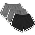thumbnail image 1 of Otvok Sports Shorts Womens Casual Summer Workout Yoga Shorts Active Shorts 3Pcs, 1 of 6