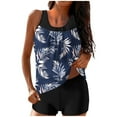 thumbnail image 1 of Otvok Summer Tankini Swimsuits for Women Two Piece Bathing Suits with Sporty Pockets Swim Shorts, 1 of 6