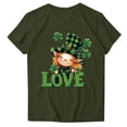 thumbnail image 1 of Otvok Summer Womens St. Patrick'S Day Printed T-Shirt Round Neck Short Sleeve Tops, 1 of 6