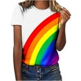 thumbnail image 1 of Otvok Tee for Women Short Sleeve Tops Casual Loose Colorful Print Summer Ladies Multicolor T-Shirts, 1 of 6