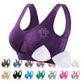 thumbnail image 1 of Otvok Women Bras Breathable Mesh Workout Bra, Paw Rhinestone Seamless Padded Sports Bra Medium Support Training, 1 of 4