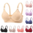thumbnail image 1 of Otvok Women Plus-Size Thin Bra Without Rims Comfortable Breathable Underwear Daily Bras, Bras for Women, 1 of 6