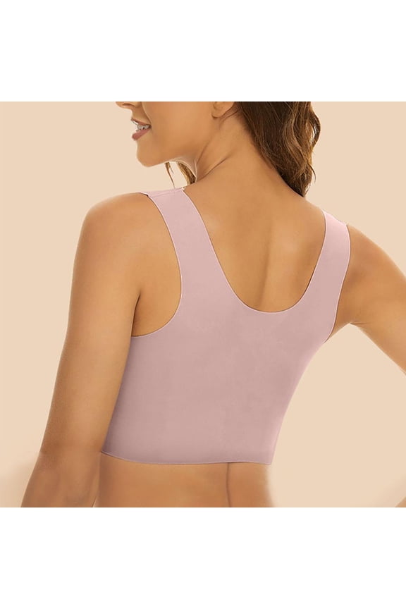 Women'S Lifting Bra Lace Plus Size Wirefree Brassiere Comfort Full-Coverage Deep Cup No Side Effects Flex Fit Bra