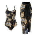 thumbnail image 1 of Otvok Women Tummy Control Two Piece Tankini Swimsuits Swimdress Push up Swimwear Bathing Suits L Black, 1 of 6