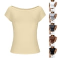 thumbnail image 1 of Otvok Women's Casual And Stylish Solid Color Short Top, 1 of 6