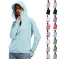 thumbnail image 1 of Otvok Women's Hooded Jacket Cool Breathable UV-Protective Clothing—Long-Sleeve Casual Outwear, 1 of 7