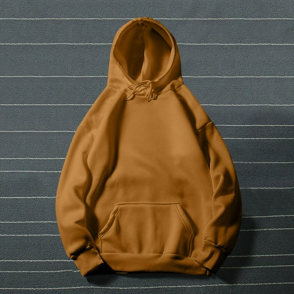 Otvok Women's Long Sleeved Hooded Sweatshirt,Ladies Casual Hoodies Solid Lightweight Pullover Tops Loose Sweatshirt with Pocket