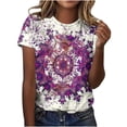 thumbnail image 1 of Otvok Womens Basic T Shirts Fashion Summer Spring Tops Short Sleeve Tees Comfy Casual Vacation Clothes, 1 of 6