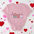 thumbnail image 1 of Otvok Womens Casual Round Neck Short-Sleeved Printed Valentines T-Shirt Tops, 1 of 6