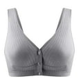 thumbnail image 1 of Otvok Womens Cotton Maternity Sleep Bra Soft Organic Cotton Wireless Nursing Bralettes Support Front Snap Padded Bralettes Vest Style Underwear, 1 of 4