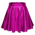 thumbnail image 1 of Otvok Womens Nightclub Skirt Performance Pleated Metal Folding Mini Skirt, 1 of 6